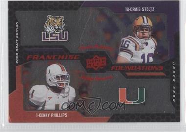 2008 Upper Deck Draft Edition - [Base] - Red Exclusives #225 - Franchise Foundations - Kenny Phillips, Craig Steltz