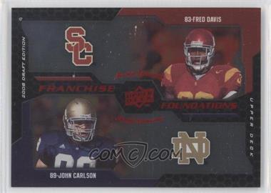 2008 Upper Deck Draft Edition - [Base] - Red Exclusives #226 - Franchise Foundations - John Carlson, Fred Davis