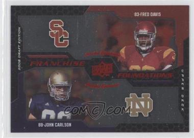 2008 Upper Deck Draft Edition - [Base] - Red Exclusives #226 - Franchise Foundations - John Carlson, Fred Davis