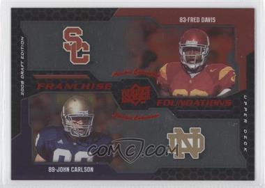 2008 Upper Deck Draft Edition - [Base] - Red Exclusives #226 - Franchise Foundations - John Carlson, Fred Davis