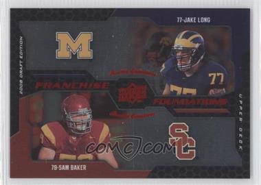 2008 Upper Deck Draft Edition - [Base] - Red Exclusives #228 - Franchise Foundations - Sam Baker, Jake Long