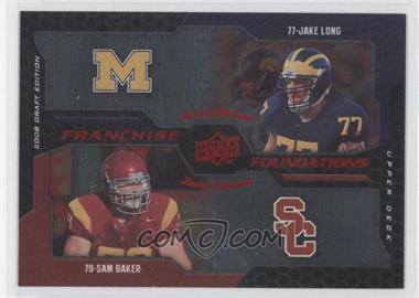 2008 Upper Deck Draft Edition - [Base] - Red Exclusives #228 - Franchise Foundations - Sam Baker, Jake Long