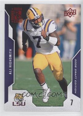 2008 Upper Deck Draft Edition - [Base] - Red Exclusives #3 - Ali Highsmith