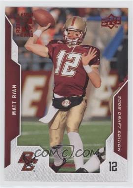 2008 Upper Deck Draft Edition - [Base] - Red Exclusives #74 - Matt Ryan