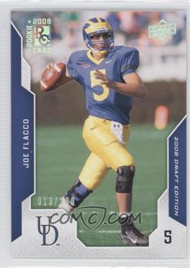 2008 Upper Deck Draft Edition - [Base] - Silver Exclusives #50 - Joe Flacco /100