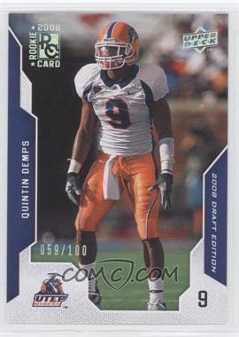 2008 Upper Deck Draft Edition - [Base] - Silver Exclusives #89 - Quintin Demps /100