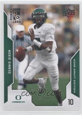 2008 Upper Deck Draft Edition - [Base] #24 - Dennis Dixon