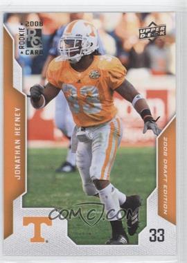 2008 Upper Deck Draft Edition - [Base] #53 - Jonathan Hefney