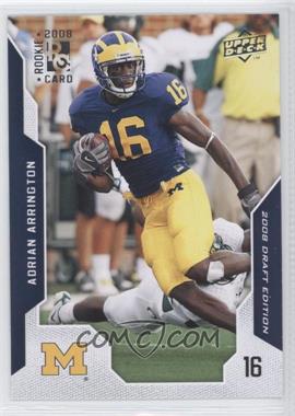 2008 Upper Deck Draft Edition - [Base] #65 - Adrian Arrington