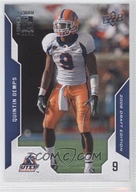 2008 Upper Deck Draft Edition - [Base] #89 - Quintin Demps