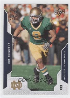 2008 Upper Deck Draft Edition - [Base] #96 - Tom Zbikowski