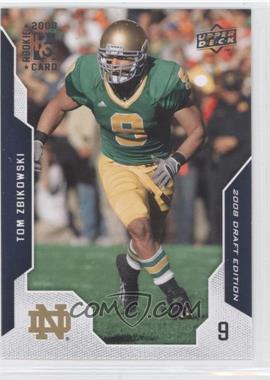 2008 Upper Deck Draft Edition - [Base] #96 - Tom Zbikowski