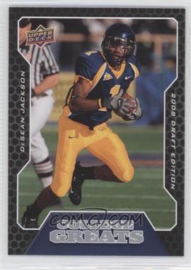 2008 Upper Deck Draft Edition - College Greats #CG4 - DeSean Jackson