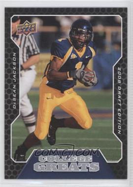 2008 Upper Deck Draft Edition - College Greats #CG4 - DeSean Jackson