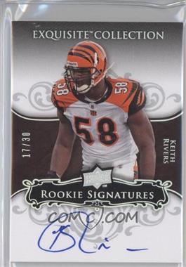 2008 Upper Deck Exquisite Collection - [Base] - Rookie Spectrum Silver #135 - Rookie Signatures - Keith Rivers /30