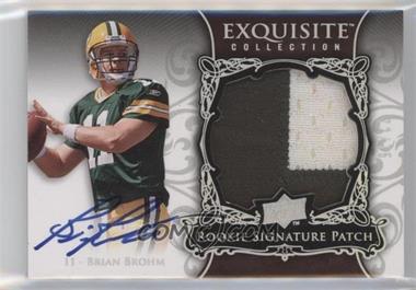 2008 Upper Deck Exquisite Collection - [Base] - Rookie Spectrum Silver #146 - Rookie Signature Patch - Brian Brohm /75