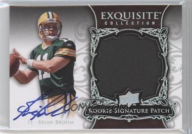 2008 Upper Deck Exquisite Collection - [Base] - Rookie Spectrum Silver #146 - Rookie Signature Patch - Brian Brohm /75