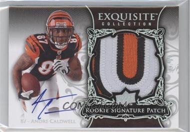 2008 Upper Deck Exquisite Collection - [Base] - Rookie Spectrum Silver #147 - Rookie Signature Patch - Andre Caldwell /75