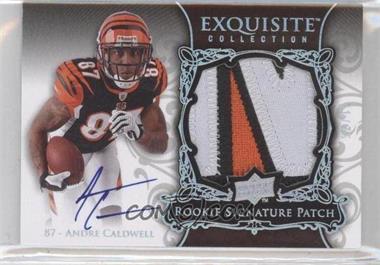 2008 Upper Deck Exquisite Collection - [Base] - Rookie Spectrum Silver #147 - Rookie Signature Patch - Andre Caldwell /75