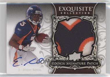 2008 Upper Deck Exquisite Collection - [Base] - Rookie Spectrum Silver #163 - Rookie Signature Patch - Eddie Royal /75