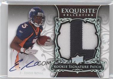 2008 Upper Deck Exquisite Collection - [Base] - Rookie Spectrum Silver #163 - Rookie Signature Patch - Eddie Royal /75