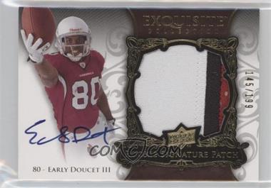 2008 Upper Deck Exquisite Collection - [Base] #150 - Rookie Signature Patch - Early Doucet III /199