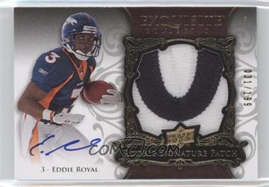 2008 Upper Deck Exquisite Collection - [Base] #163 - Rookie Signature Patch - Eddie Royal /199