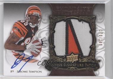 2008 Upper Deck Exquisite Collection - [Base] #164 - Rookie Signature Patch - Jerome Simpson /199