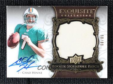 2008 Upper Deck Exquisite Collection - [Base] #175 - Rookie Signature Patch - Chad Henne /99
