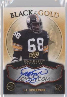 2008 Upper Deck Exquisite Collection - Black and Gold Steeler Champion Redemptions #BG-LG - L.C. Greenwood