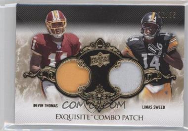 2008 Upper Deck Exquisite Collection - Combo Patch #ECP-4 - Devin Thomas, Limas Sweed /35