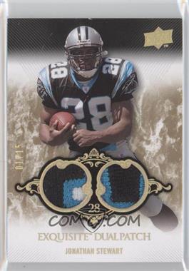 2008 Upper Deck Exquisite Collection - Dual Patch - Spectrum Gold #EP-37 - Jonathan Stewart /15