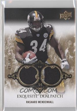 2008 Upper Deck Exquisite Collection - Dual Patch #EP-44 - Rashard Mendenhall /50