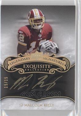 2008 Upper Deck Exquisite Collection - Legendary Gold Signatures - Spectrum Gold #EGS-MK - Malcolm Kelly /15