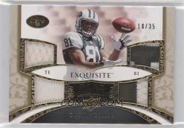 2008 Upper Deck Exquisite Collection - Rare Materials - 2 Jersey 2 Patch #ERM-DK - Dustin Keller /35