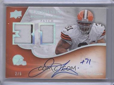 2008 Upper Deck Exquisite Collection - Signature Jersey Numbers Dual Piece - Patch #ES2N-LP - Clinton Portis, Jamal Lewis /5