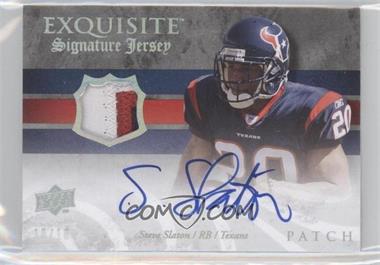 2008 Upper Deck Exquisite Collection - Signature Jerseys - Patch #ESS-SS - Steve Slaton /10