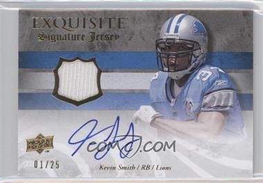 2008 Upper Deck Exquisite Collection - Signature Jerseys #ESS-KS - Kevin Smith /25