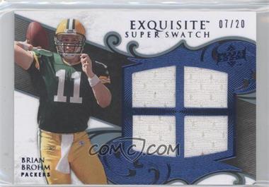 2008 Upper Deck Exquisite Collection - Super Swatch - Blue #SS-BR - Brian Brohm /20