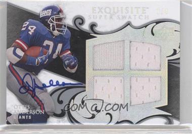 2008 Upper Deck Exquisite Collection - Super Swatch - Signatures #SS-OA - Ottis Anderson /4