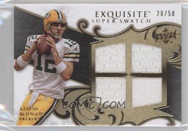 2008 Upper Deck Exquisite Collection - Super Swatch #SS-AR - Aaron Rodgers /50