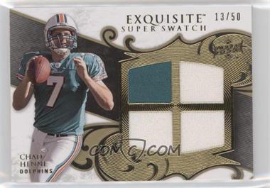 2008 Upper Deck Exquisite Collection - Super Swatch #SS-HE - Chad Henne /50