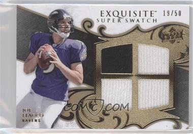 2008 Upper Deck Exquisite Collection - Super Swatch #SS-JF - Joe Flacco /50