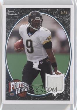 2008 Upper Deck Football Heroes - [Base] - Black Patch #83 - David Garrard /5