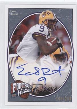 2008 Upper Deck Football Heroes - [Base] - Blue Autographs #142 - Rookie Heroes - Early Doucet III /250