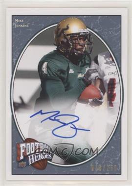 2008 Upper Deck Football Heroes - [Base] - Blue Autographs #183 - Rookie Heroes - Mike Jenkins /250