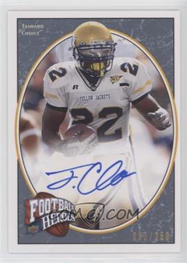 2008 Upper Deck Football Heroes - [Base] - Blue Autographs #193 - Rookie Heroes - Tashard Choice /250