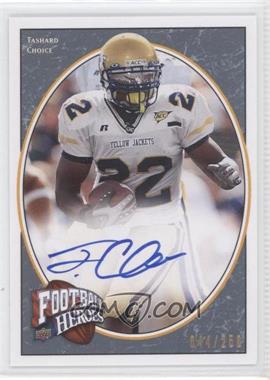 2008 Upper Deck Football Heroes - [Base] - Blue Autographs #193 - Rookie Heroes - Tashard Choice /250