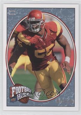 2008 Upper Deck Football Heroes - [Base] - Blue #165 - Rookie Heroes - Keith Rivers /125