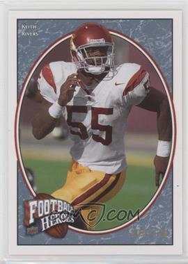 2008 Upper Deck Football Heroes - [Base] - Blue #166 - Rookie Heroes - Keith Rivers /125